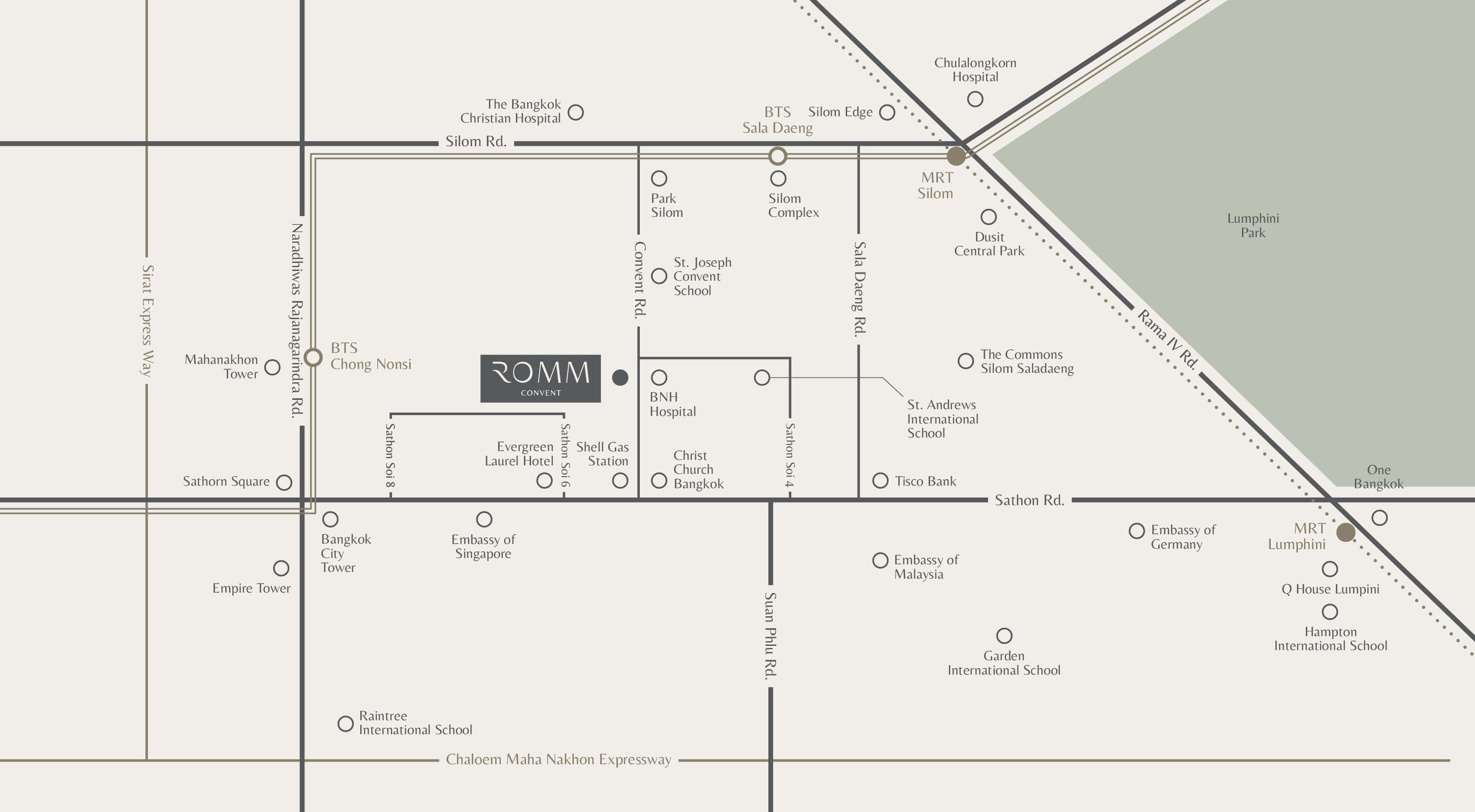 แผนที่โครงการคอนโด รมย์ คอนแวนต์ (Romm Convent)