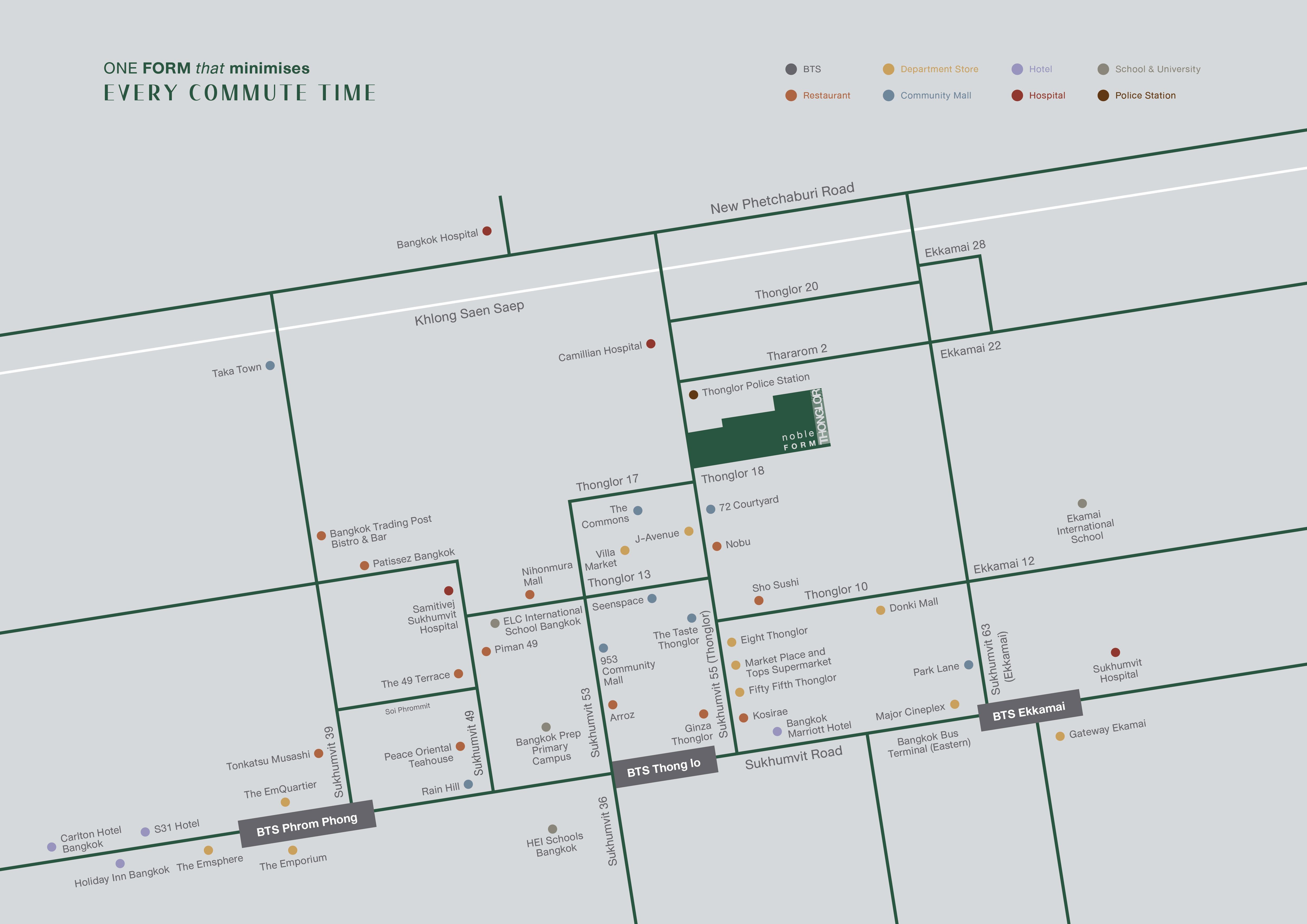 แผนที่โครงการคอนโด โนเบิล ฟอร์ม ทองหล่อ (Noble Form Thonglor)