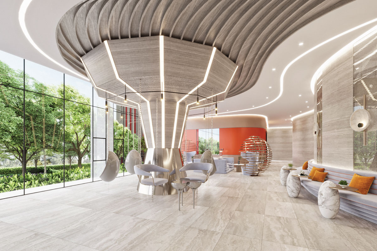 การออกแบบภายใน โครงการ Aspire Sukhumvit-Rama 4