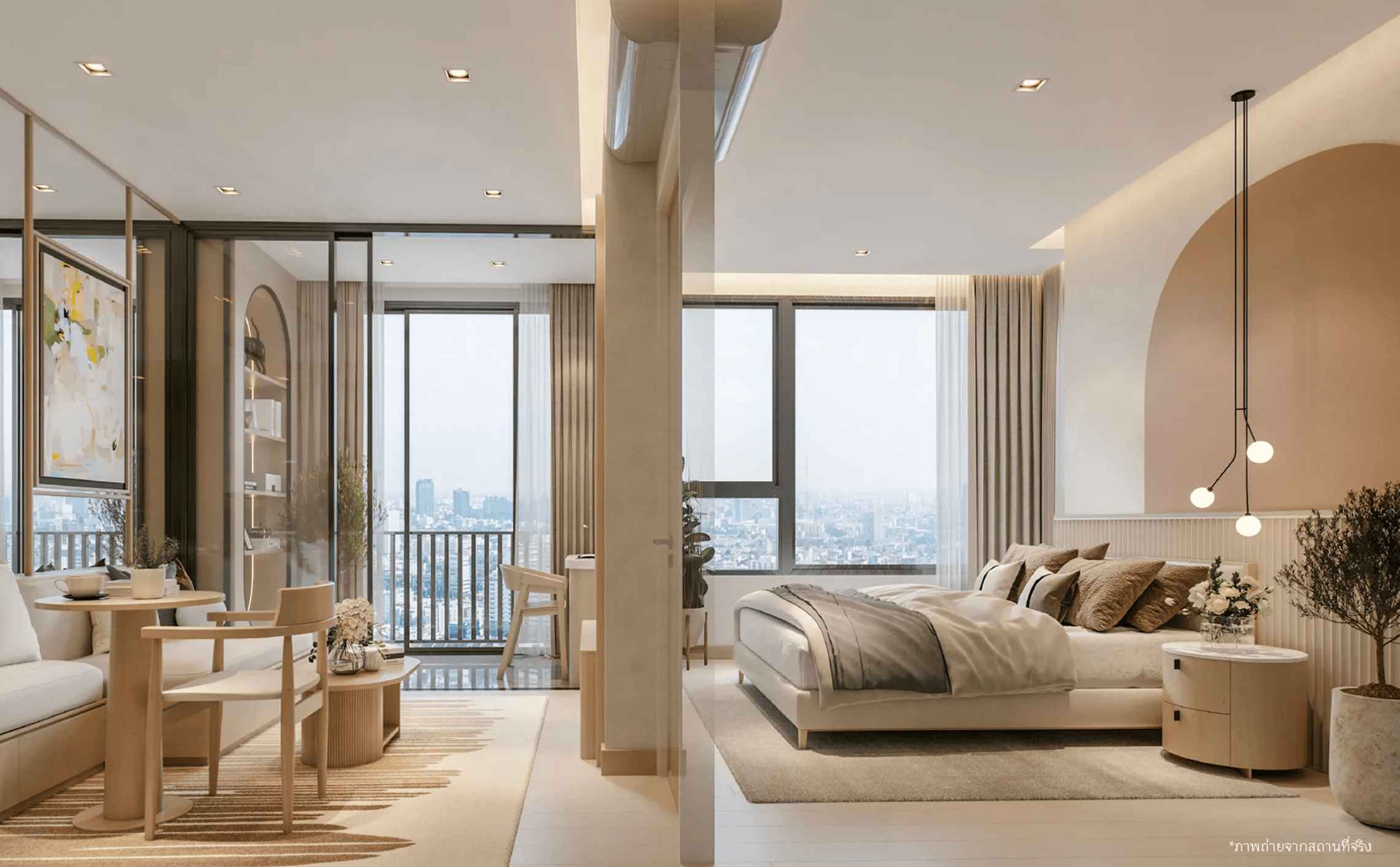 ห้องนอน โครงการ Reference Sathorn-Wongwianyai