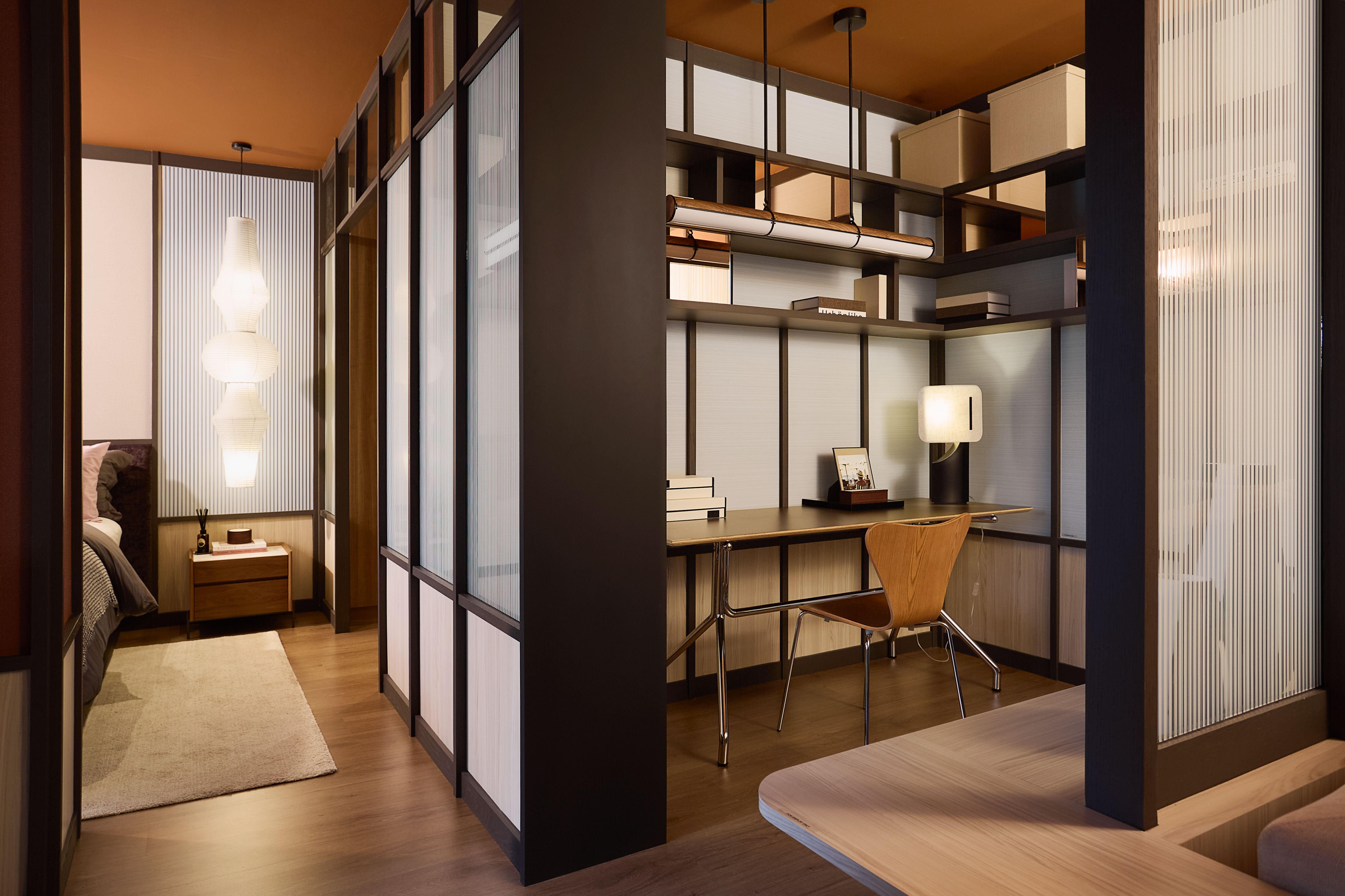 การออกแบบพื้นที่ภายในห้องของโครงการคอนโด Nue Epic Asok-Rama 9