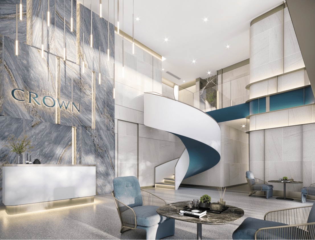 Lobby โครงการคอนโด THE CROWN RESIDENCES