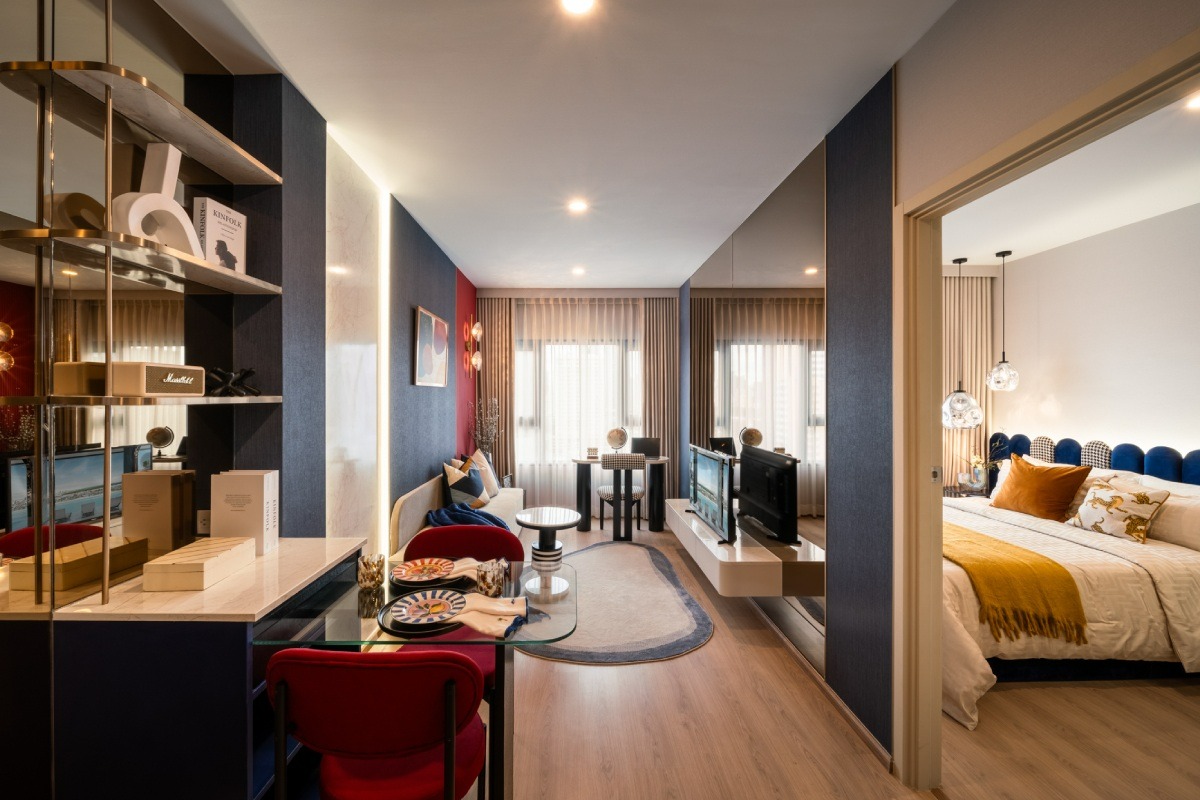 การออกแบบพื้นที่ภายในห้องของโครงการคอนโด LIFE RAMA 4-ASOKE