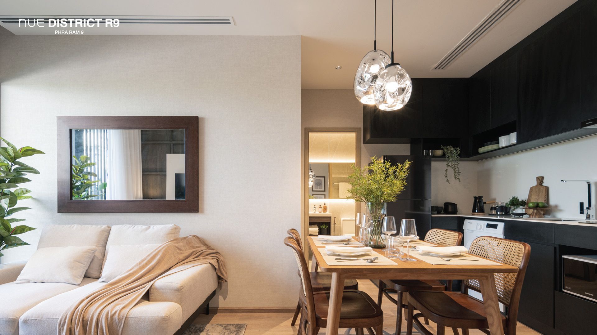 การออกแบบพื้นที่ภายในห้อง โครงการ Nue District R9