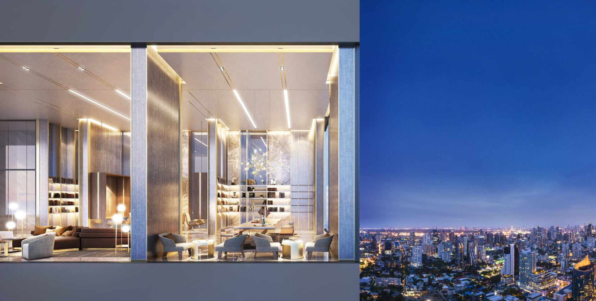การออกแบบพื้นที่ภายในห้อง โครงการ Cloud Thonglor Phetburi