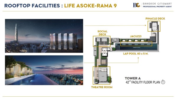 rooftop facilities life asoke-Rama 9