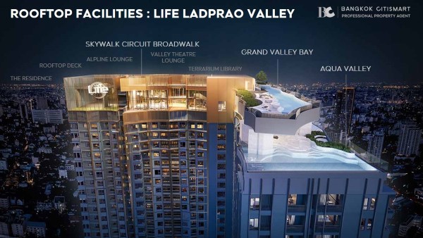 rooftop facilities life ladprao valley
