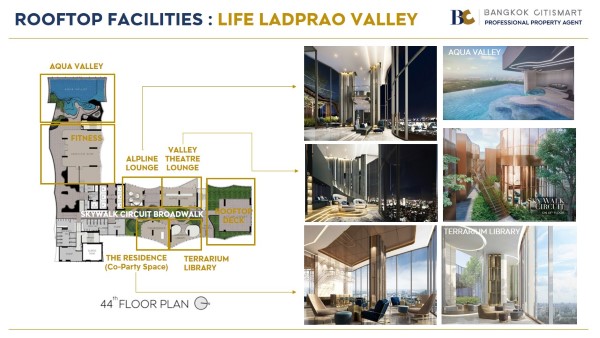 rooftop facilities life ladprao valley