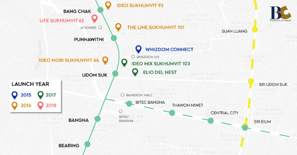 แผนที่รถไฟฟ้า